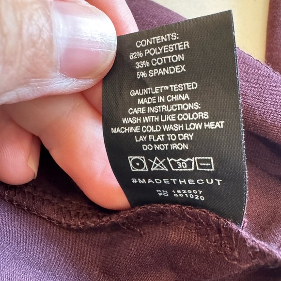 Cuts Clothing Pyca Pro Long Sleeve Henley Elongated Maroon Pullover / xlarge - Picture 10 of 10